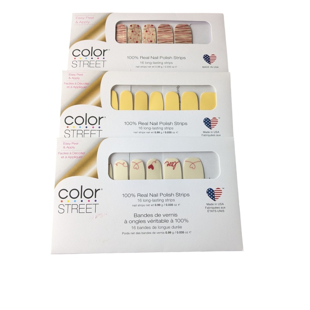 Color‎ Street Heart Valentine Love Bundle Lot